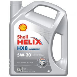 Масло моторное SHELL HELIX HX-8 5W30 A3/B4/SL/SN+ синт.4л 550052835 SHELL
