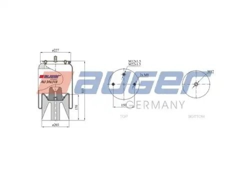 SCHMITZ S01 (1996>) с пластиковым стаканом(084.958-00A - крепёж.к-т) AU346318KP AUGER