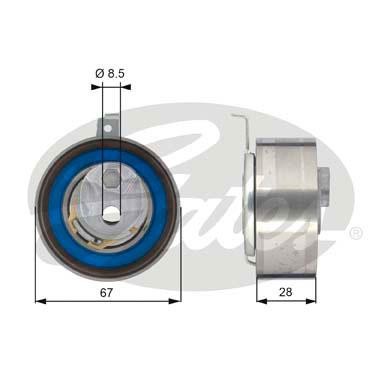 Натяжной ролик привода ГРМ PowerGrip® T43152 GATES