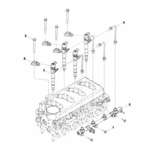 Болт крепления форсунки 3302 Бизнес дв. Cummins 2,8 (Haffen) 0341 HAFFEN