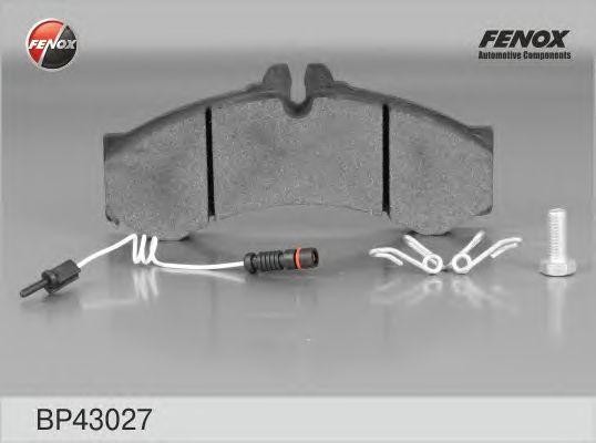 BP43027 колодки дисковые передние !\ MB Sprinter 408D/410D/412D 96>, VW LT46 2.3 BP43027 FENOX