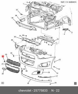 Датчик температуры CHEVROLET Cruze (09-),Aveo (12-),Cobalt (13-),Spark (10-) окр 25775833 GENERAL MOTORS