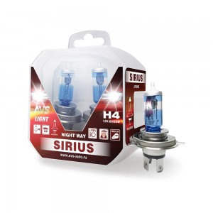Лампа 12V H4 60/55W P43t 3700K блистер (2шт.) AVS A78949S AVS