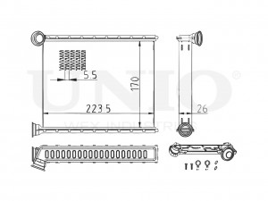 Радиатор отопителя RAD-20007 UNIO