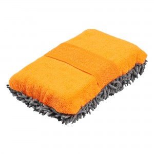 Губка-варежка шиншилла "AIRLINE" (20х14х5 см) ( микроворс "Кирпич") ABKN005 AIRLINE