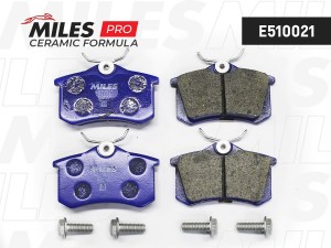 Колодки тормозные задние (Смесь CERAMIC серия PRO) AUDI A4/A6/RENAULT SCENIC/VW  E510021 MILES