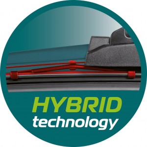 Щетка стеклоочистителя 380мм беcкаркасная (универсальный адаптер) Hybrid Graphit 025000 HEYNER