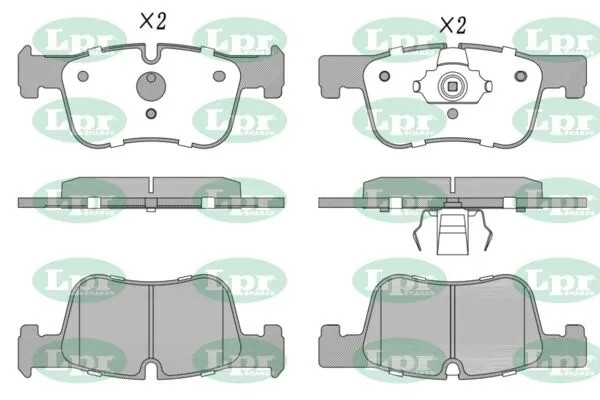 Колодки тормозные дисковые BMW 1 F20/F21 10-/3 F30/F31/F34/F80 11-/4 F32/F33/F82 05P1739 LPR