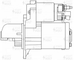Стартер для а/м Chevrolet Captiva C140 (10-)/Opel Antara (10-) 3.0i 1,3кВт (LSt  LST 0502 START VOLT