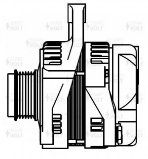 Генератор для а/м Toyota Camry V55 (14-) 2.5i/Lexus RX (10-) 2.7i 150A (LG 1926) LG 1926 START VOLT