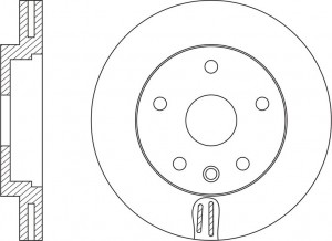 Диск тормозной FORD S-MAX 06-/MONDEO IV -05.07/ VOLVO S60/S80/XC70 06-  RN1589 RN1589 NIBK