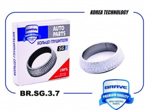 Кольцо глушителя BR.SG.3.7 28962-2B310 i20 2008-2014, Cerato 2009-2013, Soul 200 BRSG37 BRAVE