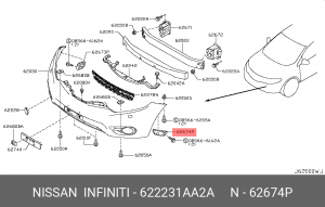 NISSAN MURANO (Z51) (2008>) 62223-1AA2A NISSAN