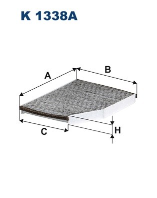 Фильтр салонный угольный K1338A FILTRON
