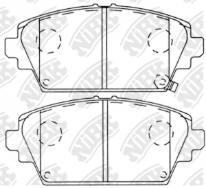 Колодки тормозные передние NISSAN PRIMERA (P12) 02/ALMERA TINO 0005 PN8106 PN8106 NIBK