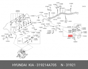 Датчик уровня воды емкости топливного фильтра 319214A705 HYUNDAI KIA