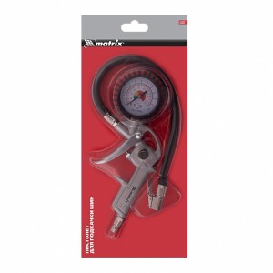 Пистолет для подкачки шин с манометром 8атм MATRIX 57322 MATRIX