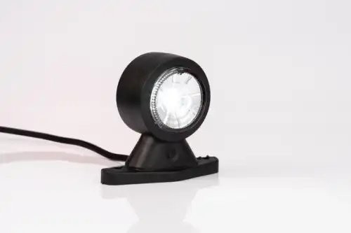 фонарь габаритный! рожок LED прямой, на кор. ножке, L=88мм, с кабелем, 12-36V\ FT009ALED FRISTOM