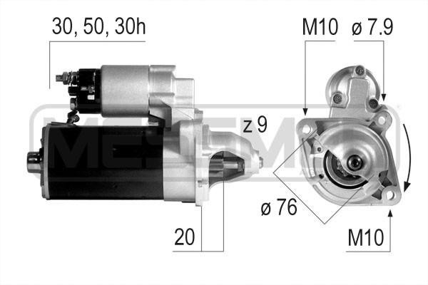 Стартер BMW E46/E39/E60 220147 220147 ERA