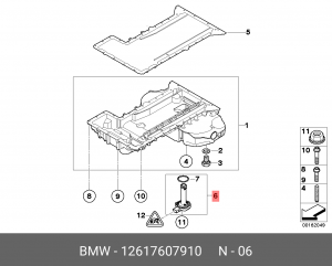 датчик уровня масла!\ BMW X5 E70 07> 12 61 7 607 910 BMW