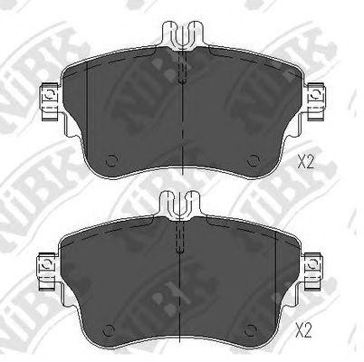 Колодки тормозные MERCEDES A (W176) передние (4шт.) NIBK PN31008 NIBK