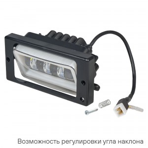Фара светодиод, регулир.свет.граница, 41W Бел/Обод., 174x85x70, кмпл 2шт. PRO (A ALED072 AIRLINE