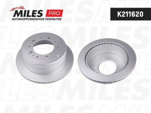 Диск тормозной (серия PRO с антикоррозионным покрытием) TOYOTA LAND CRUISER J100 K211620 MILES