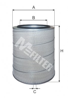 фильтр воздушный ! H483 D327 d215.7 \ IVECO Cursor13 A800 MFILTER AUTOMOTIVE FILTERS
