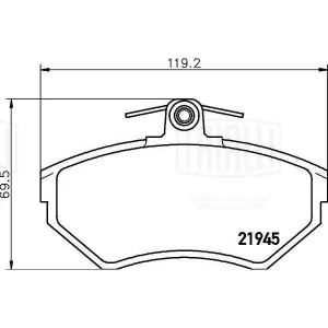 Колодки торм. Audi A4 (B5) (94-) диск. перед. т/с TRW (PF 4163) PF 4163 TRIALLI