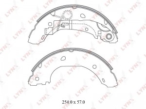Колодки тормозные задние подходит для CITROEN Jumper, FIAT Ducato, PEUGEOT Boxer BS-2800 LYNXAUTO
