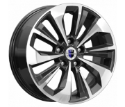КиК Авиор 17.0 / 7.0J PCD 5x114.30 ET 45.00 ЦО 67.10 Литой / Черный с полированн 76646 K K