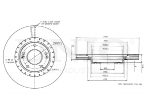 Диск тормозной передний BRD-20052 UNIO