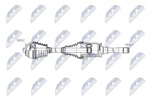 привод передний правый! 863mm\ BMW 5 (F10/11)/6 (F06/12/13) 11> NPWBM030 NTY