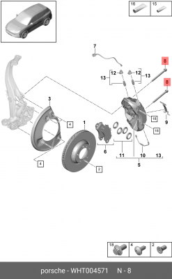 PORSCHE PANAMERA (2010-2016) WHT 004 571 VAG