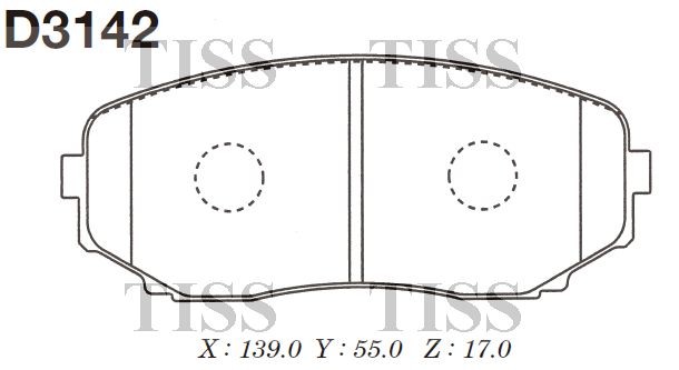 Замена на D3142H Колодки тормозные дисковые пер. Mazda CX-7 MZR DISI Turbo 2.2 0 D3142 MK KASHIYAMA