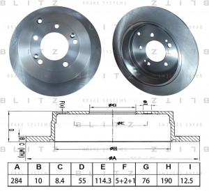 HYUNDAI GRANDEUR (IV) (2005-2010) BS0600 BLITZ