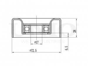 Ролик направляющий приводного ремня TNS-10062 UNIO