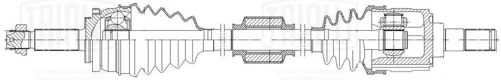 Привод для а/м Hyundai Solaris II (17-)/Kia Rio (17-) 1.6i MT (перед. лев.) (AR  AR 0803 TRIALLI