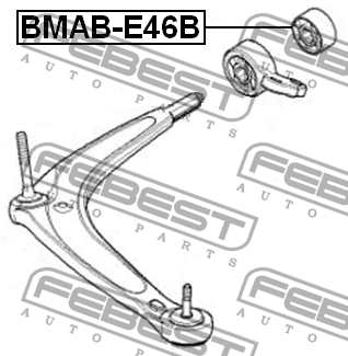 Сайлентблок BMAB-E46B BMAB-E46B FEBEST