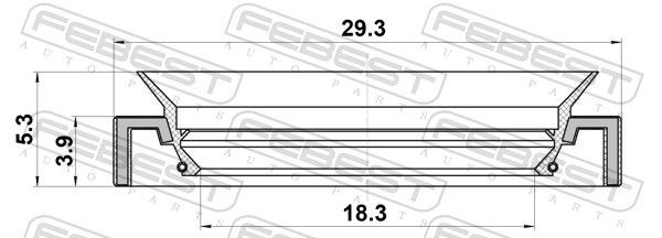 Сальник рулевой рейки NISSAN ALMERA N16 95LAY-19290405X 95LAY19290405X FEBEST