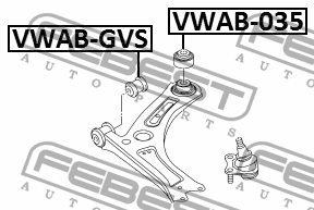 Сайлентблок рычага задний VW PASSAT 2015- VWAB-035 VWAB-035 FEBEST