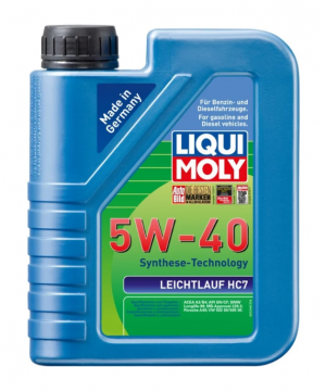 LIQUI MOLY LEICHTLAUF HC7 5W40 5Л API SN Plus ACEA A3/B4 BMW Longlife-98 MB 229. 2309 LIQUI MOLY