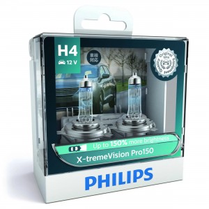 Лампа 12V H4 60/55W P43t-38 +150% бокс (2шт.) X-Treme Vision Pro 150 PHILIPS 12342XVPS2 PHILIPS