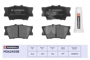 Торм. колодки дисковые задн. Toyota Camry V40 V50 06-  RAV4 III IV 05- Lexus ES  M2624338 MARSHALL