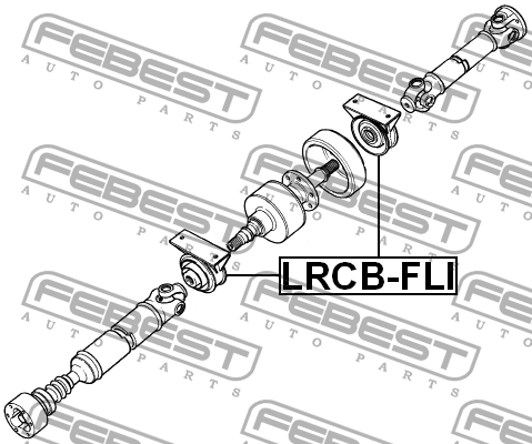 Подшипник опоры карданного вала LRCB-FLI LRCB-FLI FEBEST