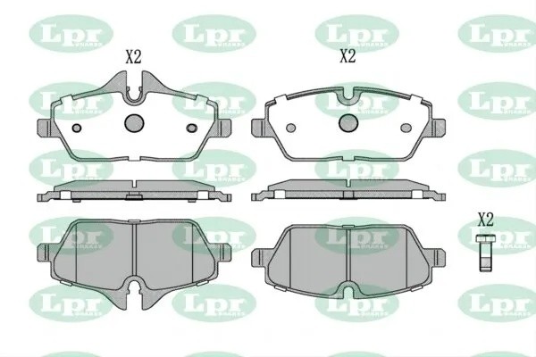 Комплект тормозных колодок 05P1241 05P1241 LPR