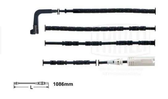 Датчик износа колодок BMW 1 (E81) (04-)/3 (E90) (05-) зад. L=1093 (PFS 4010) PFS 4010 TRIALLI