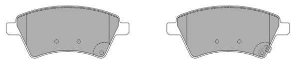 колодки дисковые передние!\ Fiat Sedici, Suzuki SX4 1.5i/1.6i/1.9DDiS 06> FBP1546 FREMAX