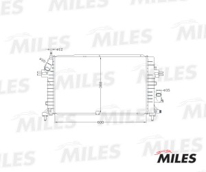 Радиатор OPEL ASTRA H 03-/ZAFIRA  1.7D/1.9D паяный ACRB187 ACRB187 MILES