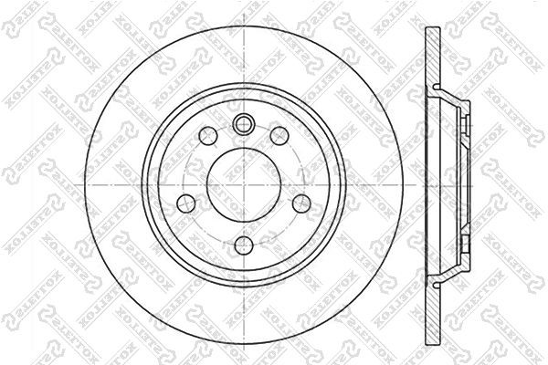 диск тормозной задний!\ Ford Galaxy, VW T4 1.8-2.5TDi 96> 6020-2552-SX STELLOX